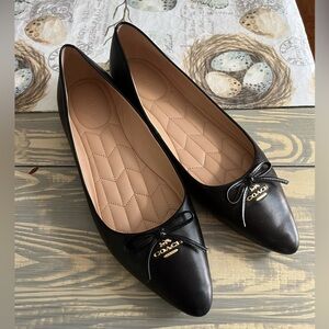 Coach black flats